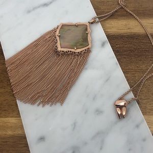 Kendra Scott Rose Gold Tassel Necklace